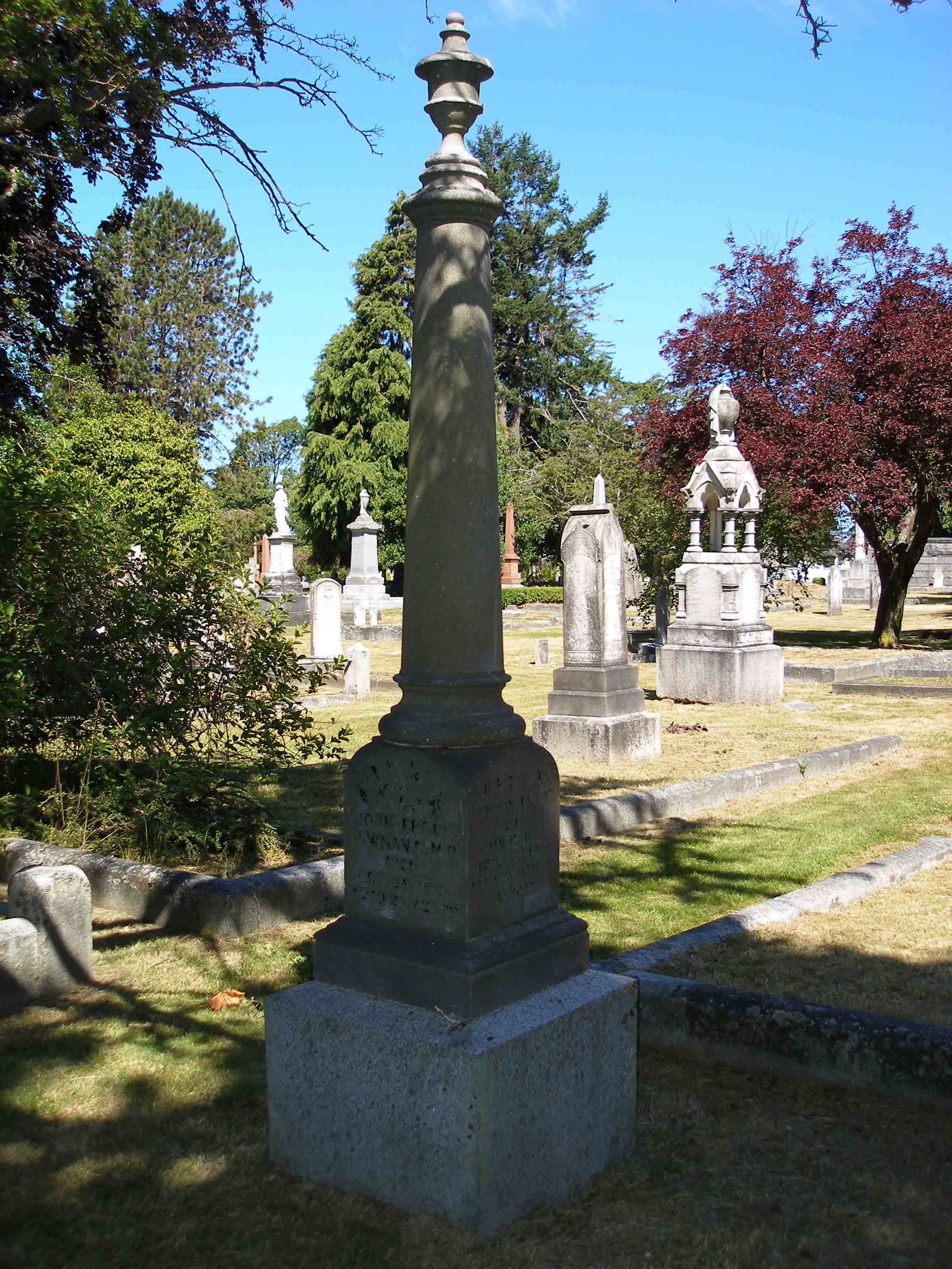 Dr. John Errol Newman tomb, Ross Bay Cemetery